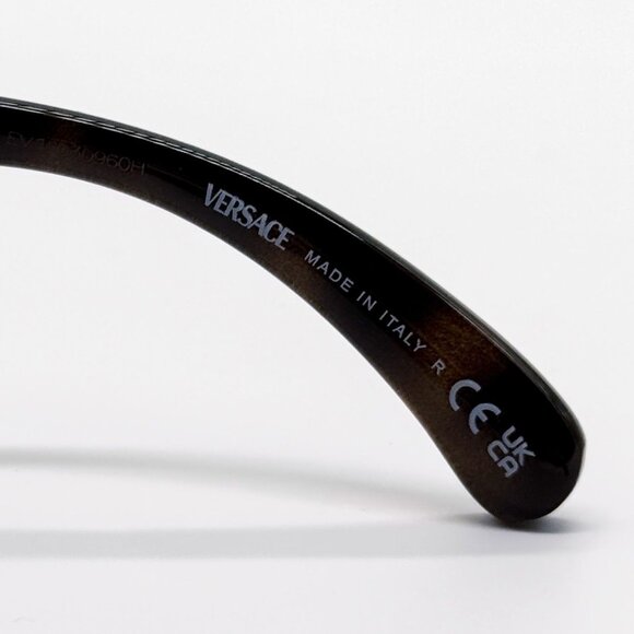 NEW VERSACE VE2287 100171 SUNGLASSES, VERSACE WOMEN BLACK/GREEN VE2287 1001/71 - Picture 8 of 10